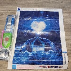 Dolphin Diamond Painting Kit New Crafts Gift
